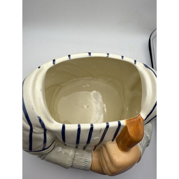 Vintage Babe Ruth Baseball Legend Hand Painted Cookie Jar By Clay Arts 1997 - Picture 7 of 12